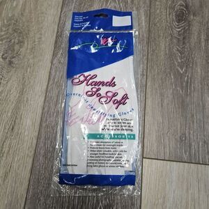 Vintage Hands So Soft Beauty Gloves Soft 1 Pair Regular Women's Onesize White